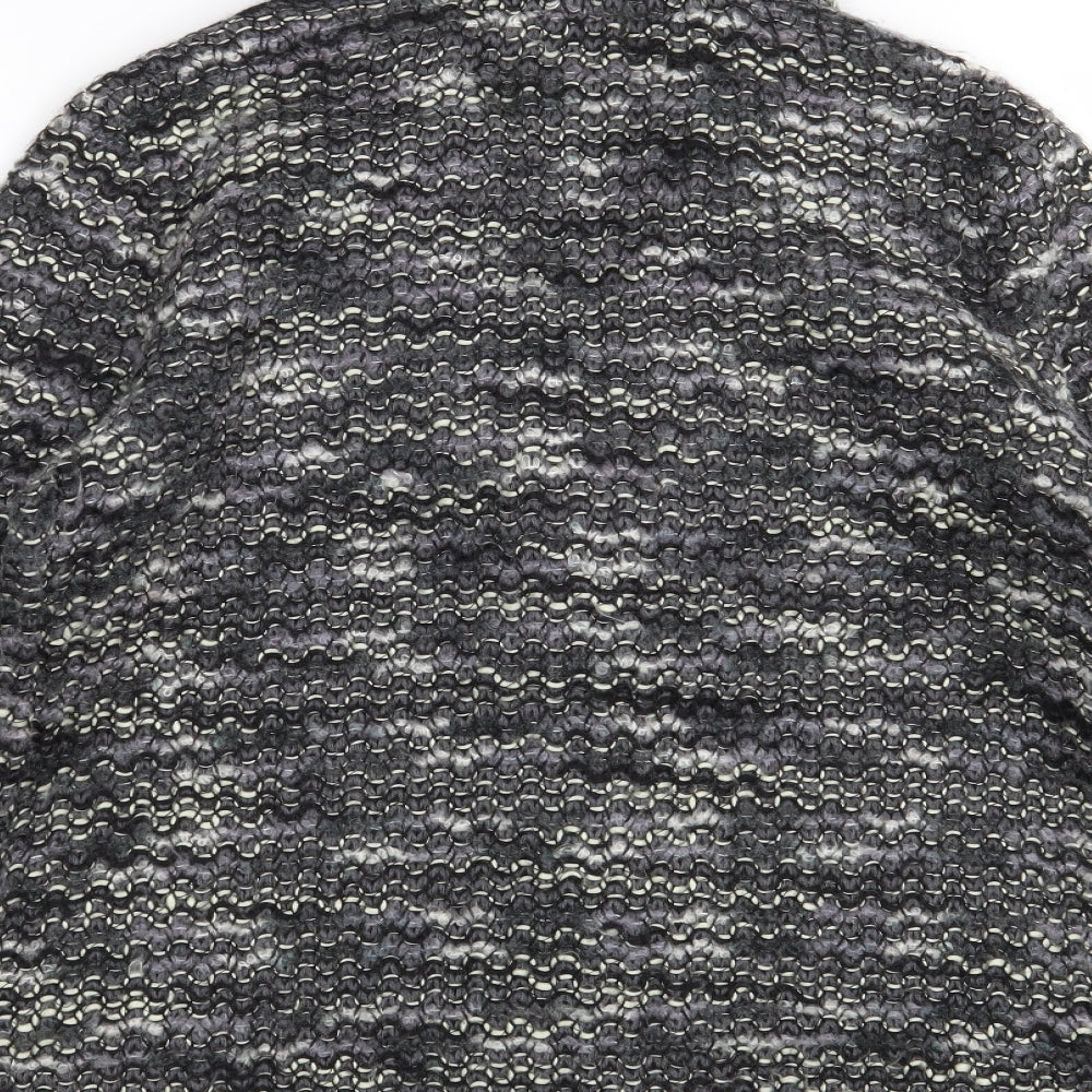 M&Co Womens Grey Knit Cardigan Jumper Size 14