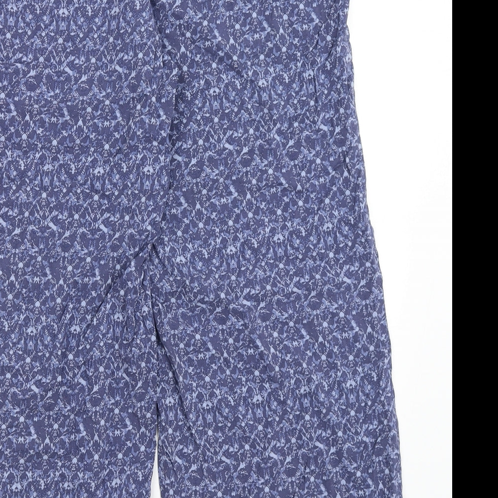 M&S Womens Blue Trousers Size 14 L26 in
