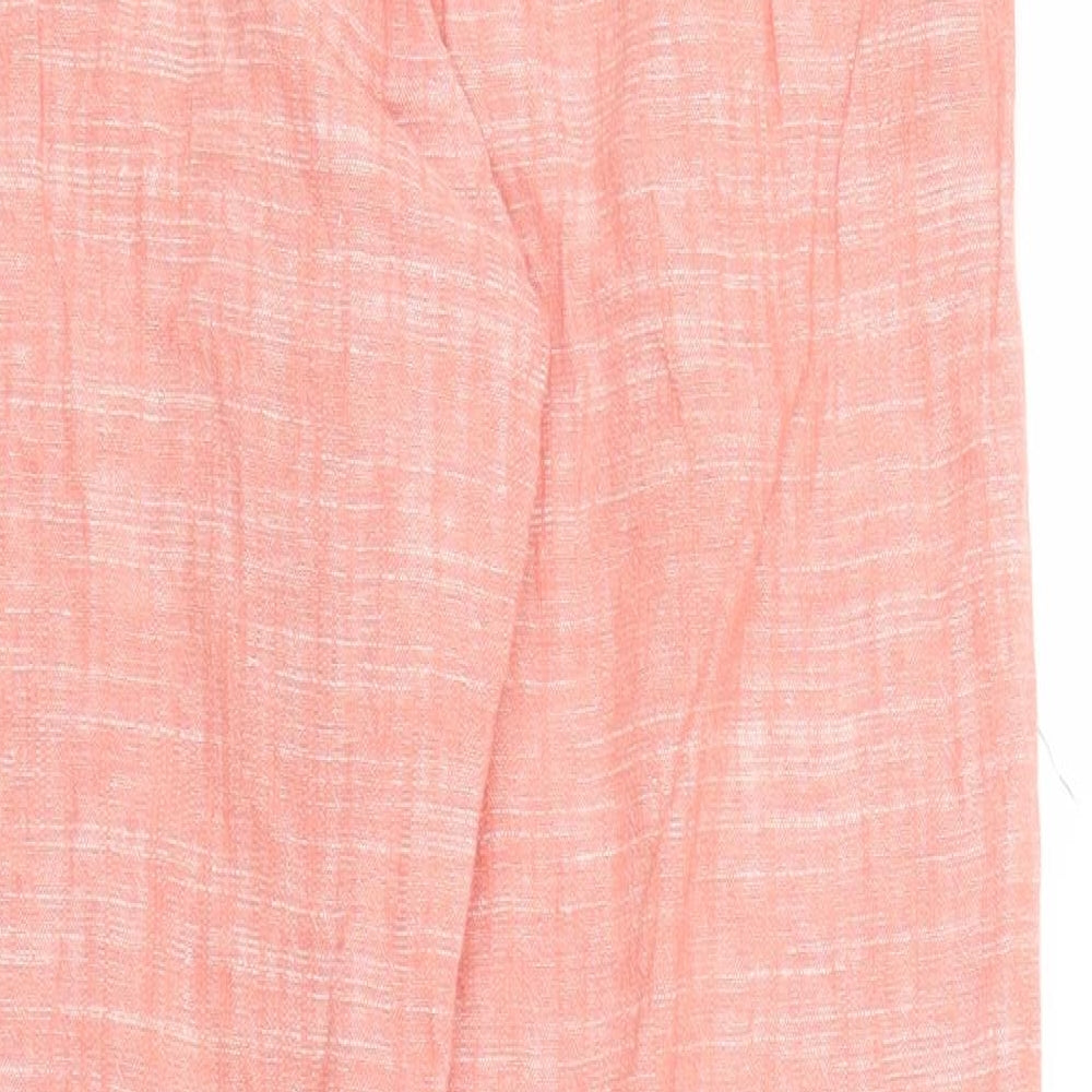 NEXT Womens Pink Pedal Pusher Trousers Size 6 L24 in