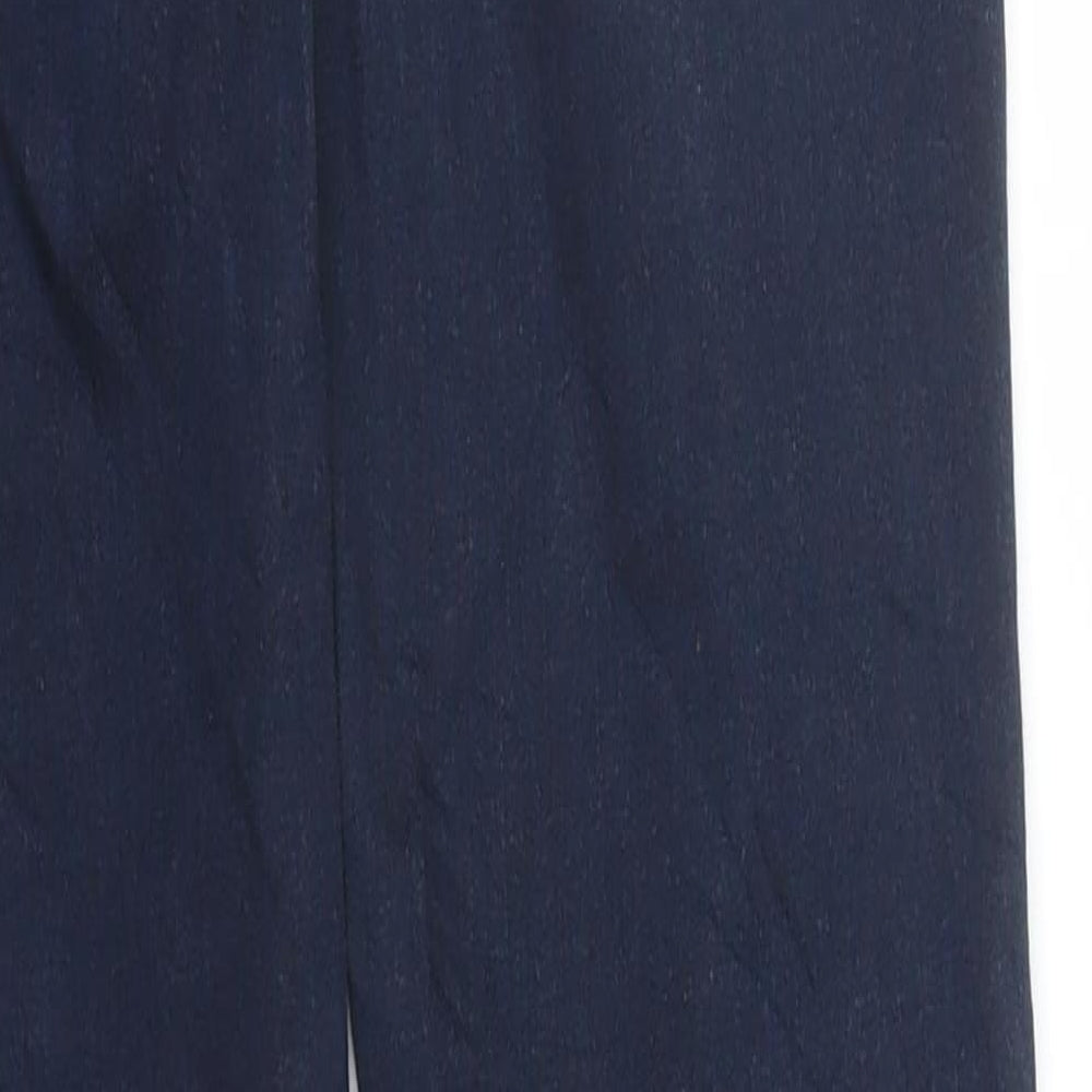 Zara Womens Blue Carrot Trousers Size 8 L33 in
