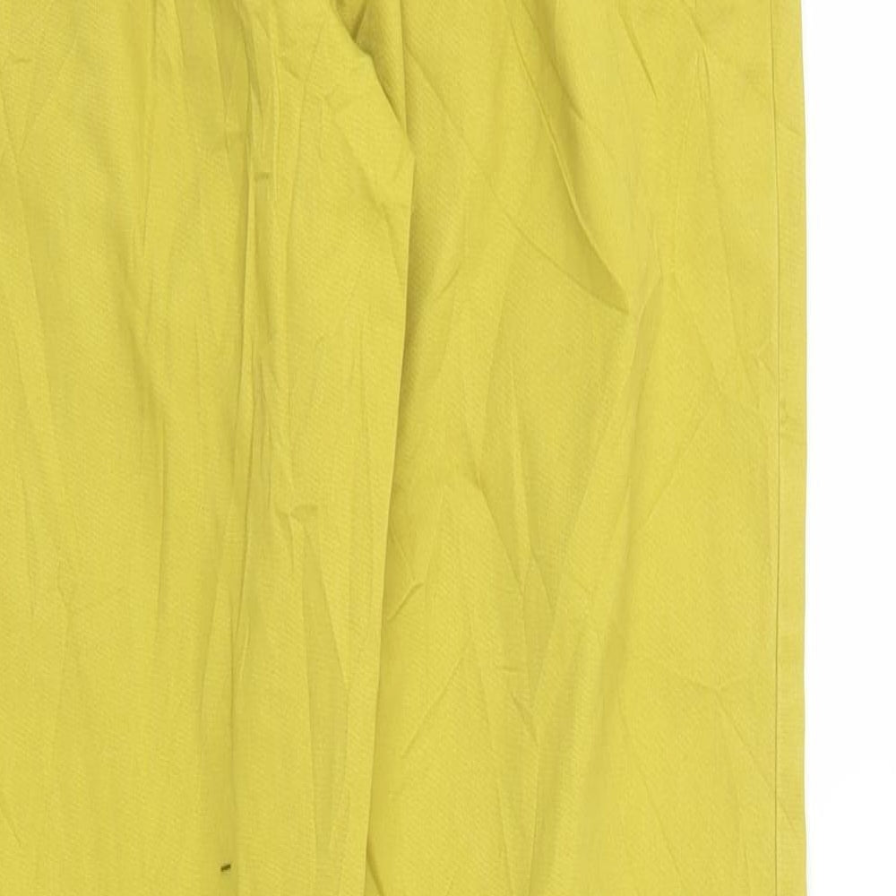 Mudo Collection Womens Yellow Pedal Pusher Trousers Size XS L28 in