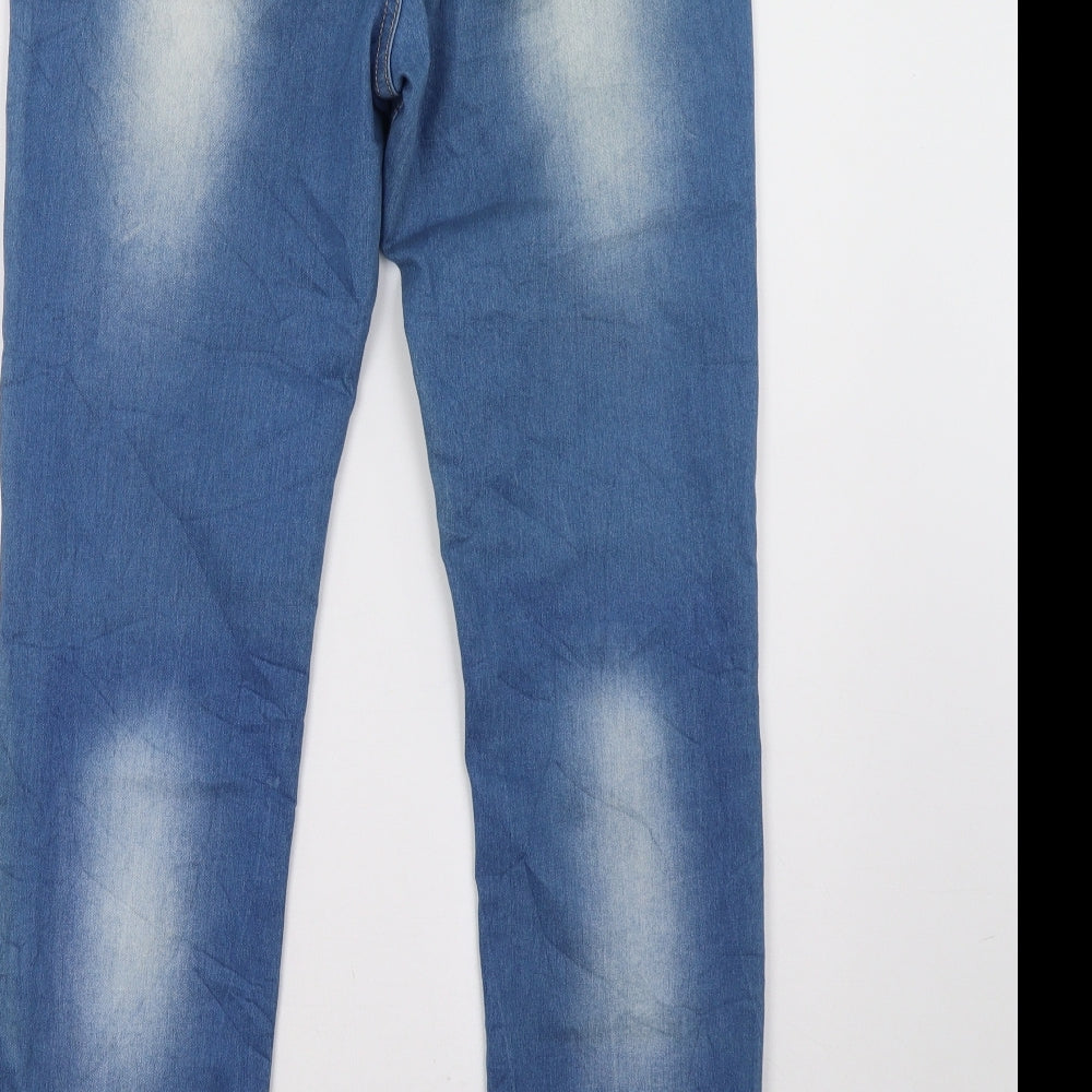 moon girl Womens Blue Straight Jeans Size 12 L30 in