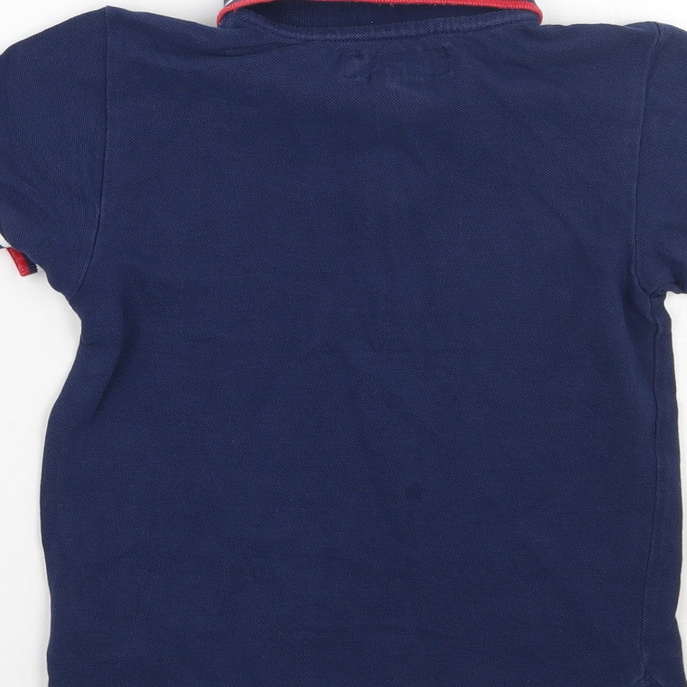 H&M Boys Blue Basic Polo Size 5 Years