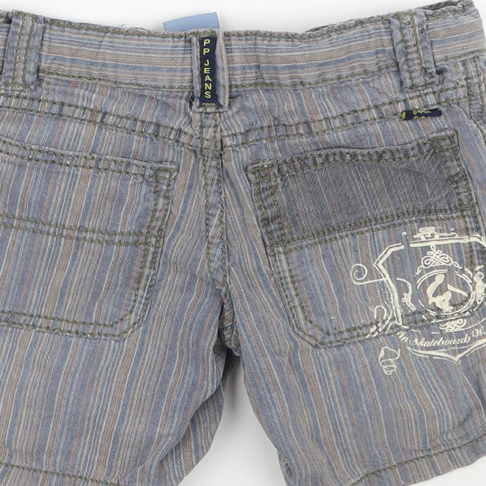 Pumkin Patch Boys Blue Striped Cropped Jeans Size 12 Months