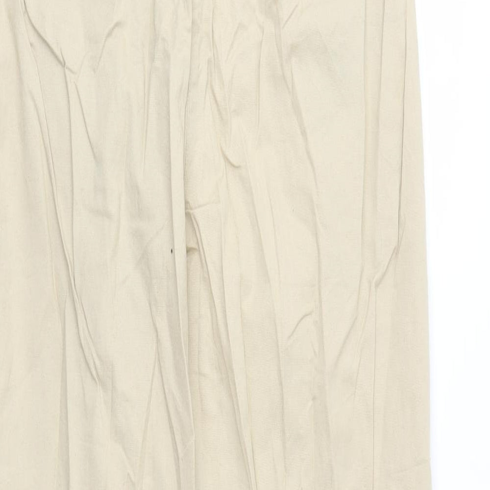 NEXT Womens Beige Trousers Size 10 L28 in - xl leg