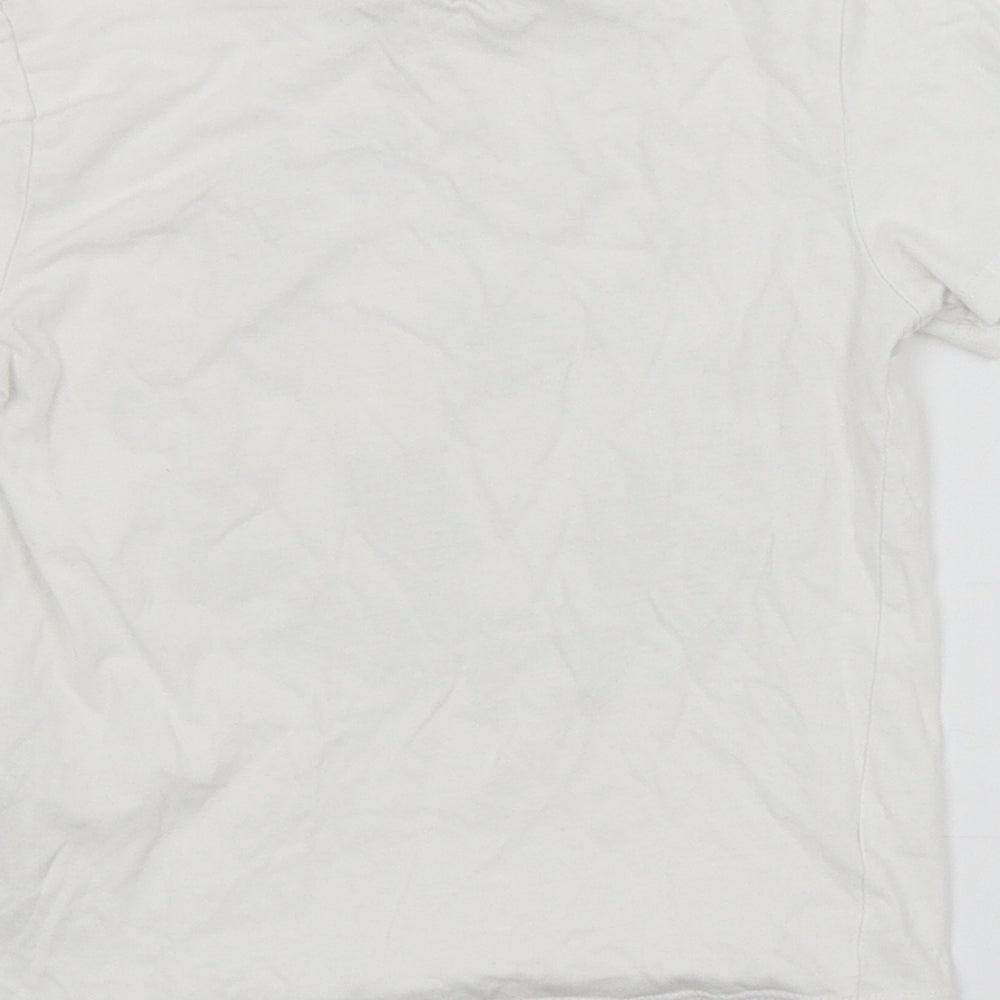 H&M Boys White Basic T-Shirt Size 3-4 Years