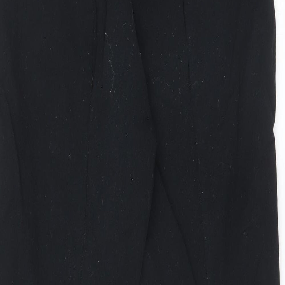 M&S Womens Black Trousers Size 8 L25 in