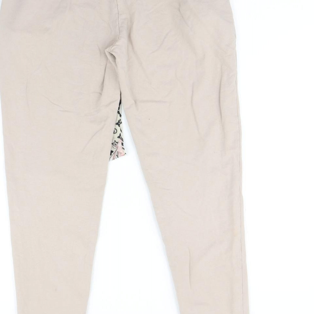 The wess Womens Beige Trousers Size S L29 in