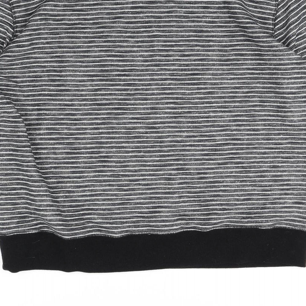 Cedr wood state Mens Grey Striped Pullover Jumper Size XL