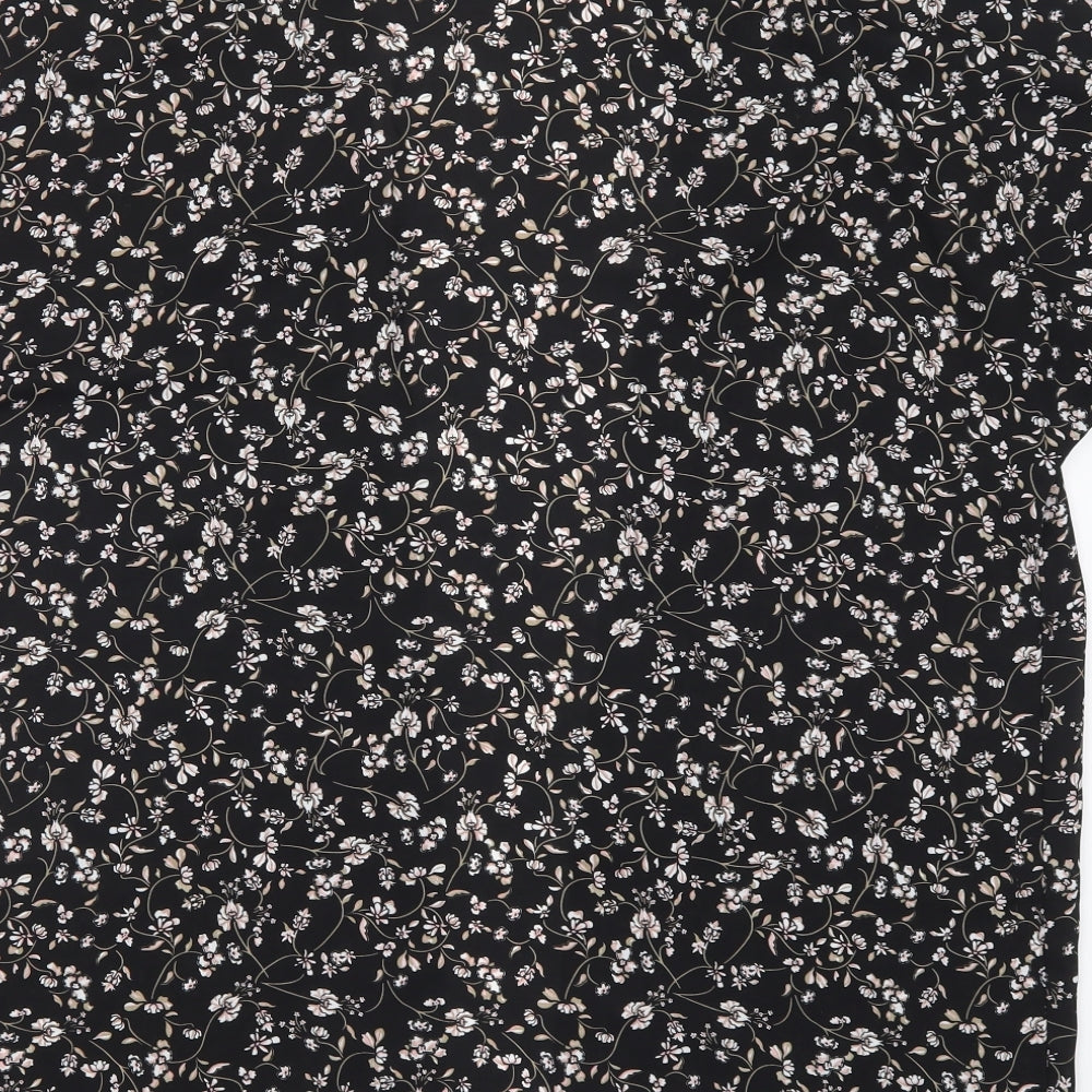 H&M Womens Black Floral Jacket Size XS