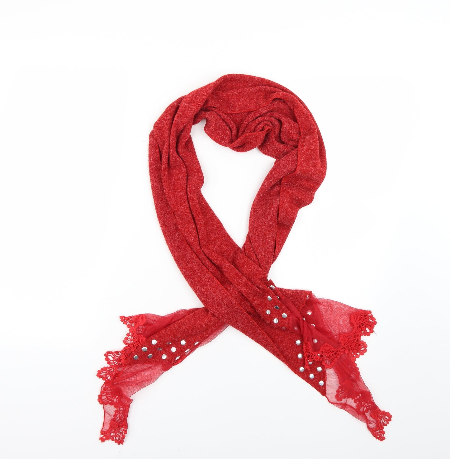 Preworn Womens Red Scarf