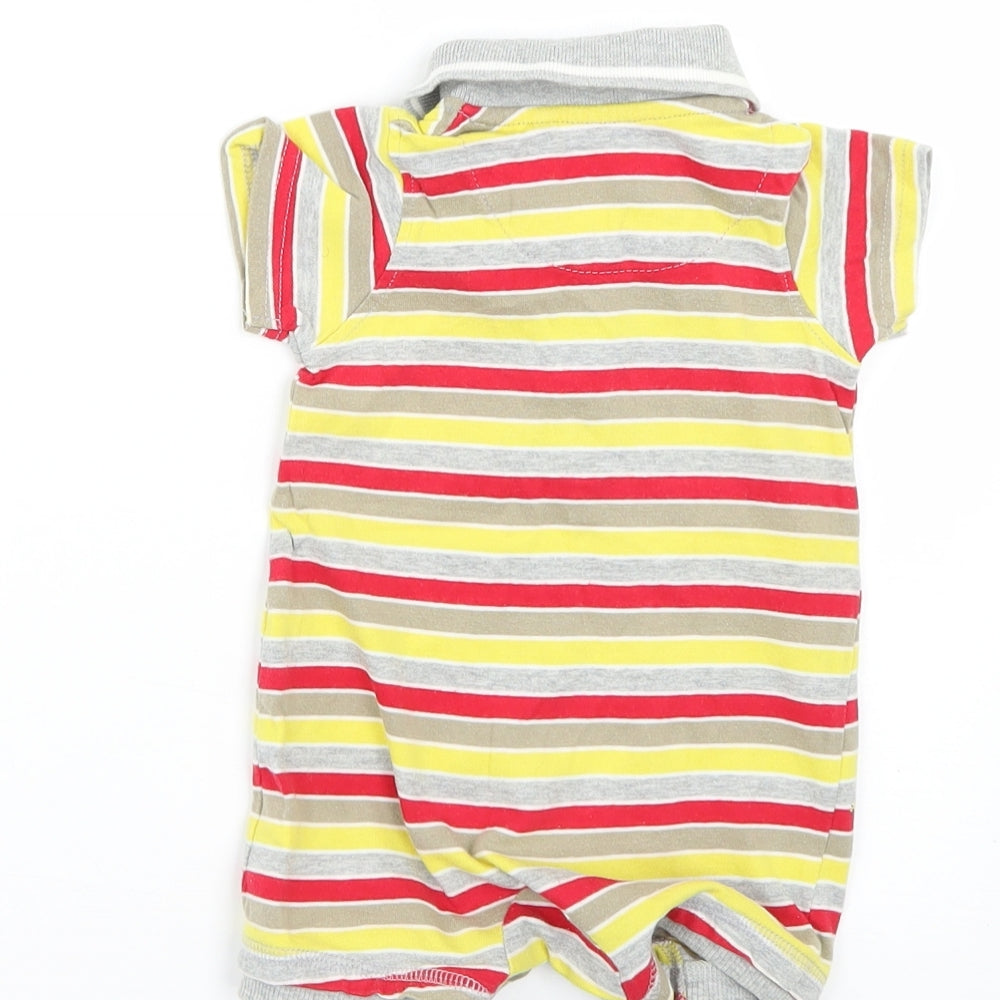 TU Baby Multicoloured Striped Babygrow One-Piece Size 3-6 Months
