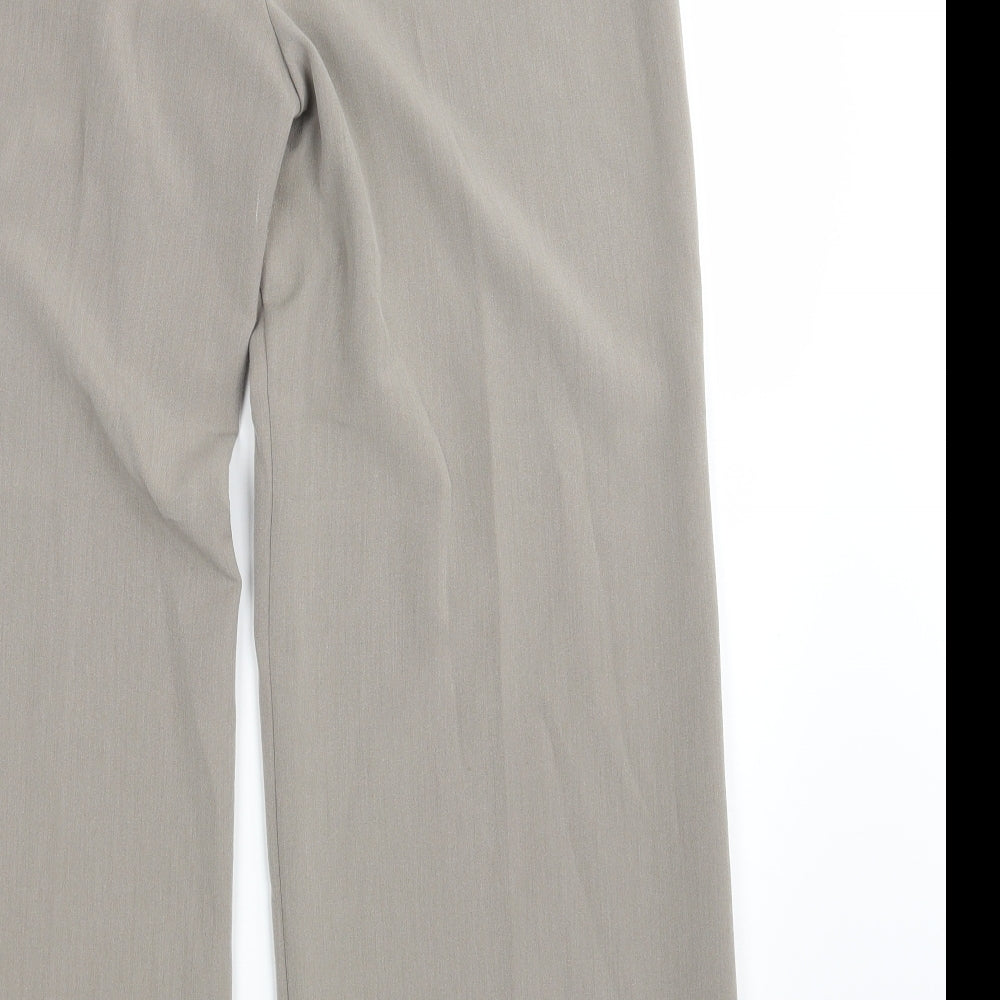 M&S Womens Beige Dress Pants Trousers Size 16 L28 in