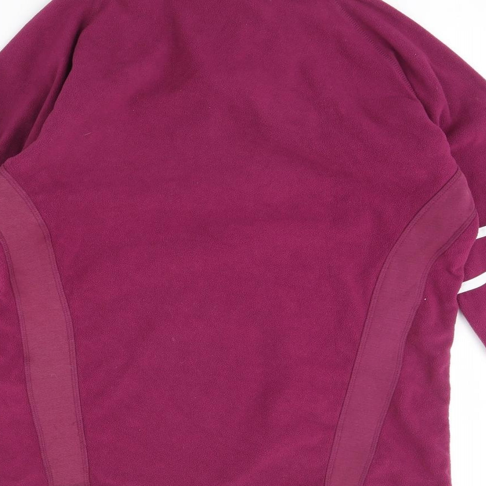 Crane Sports Womens Purple Fleece Henley Jumper Size M