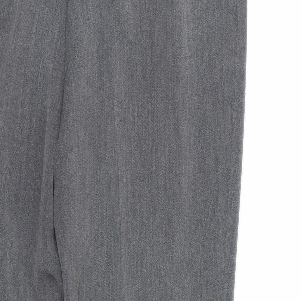 bm Collection Womens Grey Trousers Size 12 L22 in