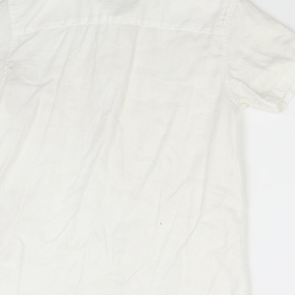 Urban Outlaws Boys White Basic Button-Up Size 12-13 Years