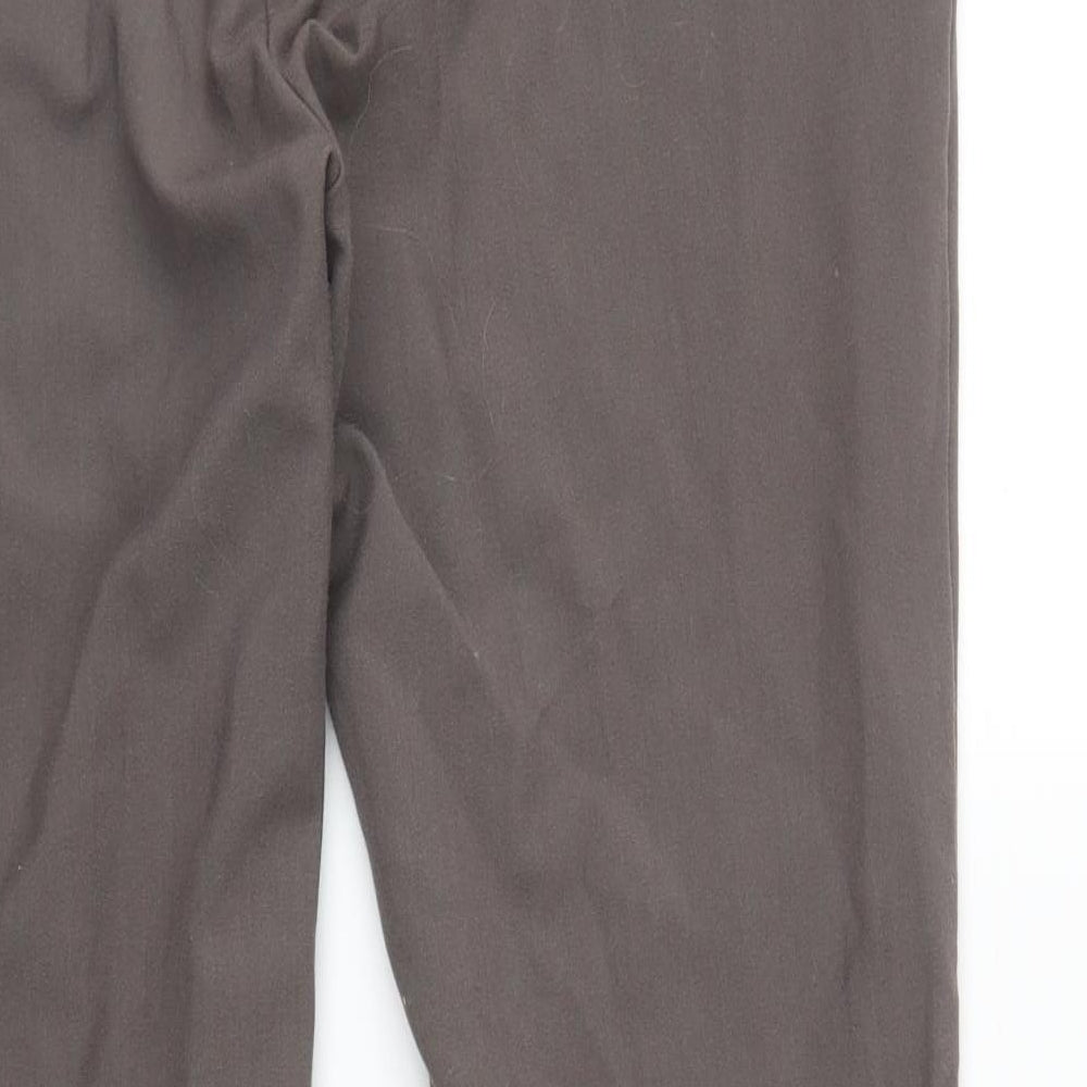 M&S Womens Brown Trousers Size 12 L26 in