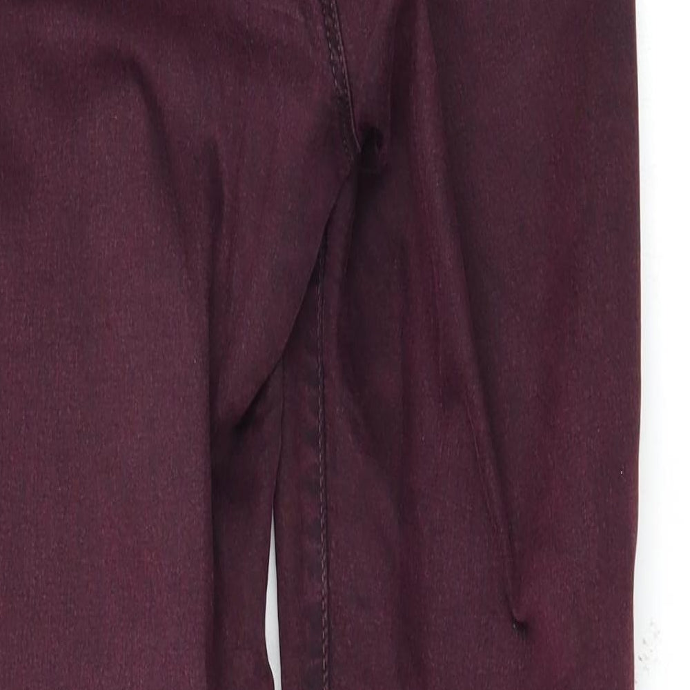 Topshop Womens Purple Skinny Jeans Size 28 L32 in
