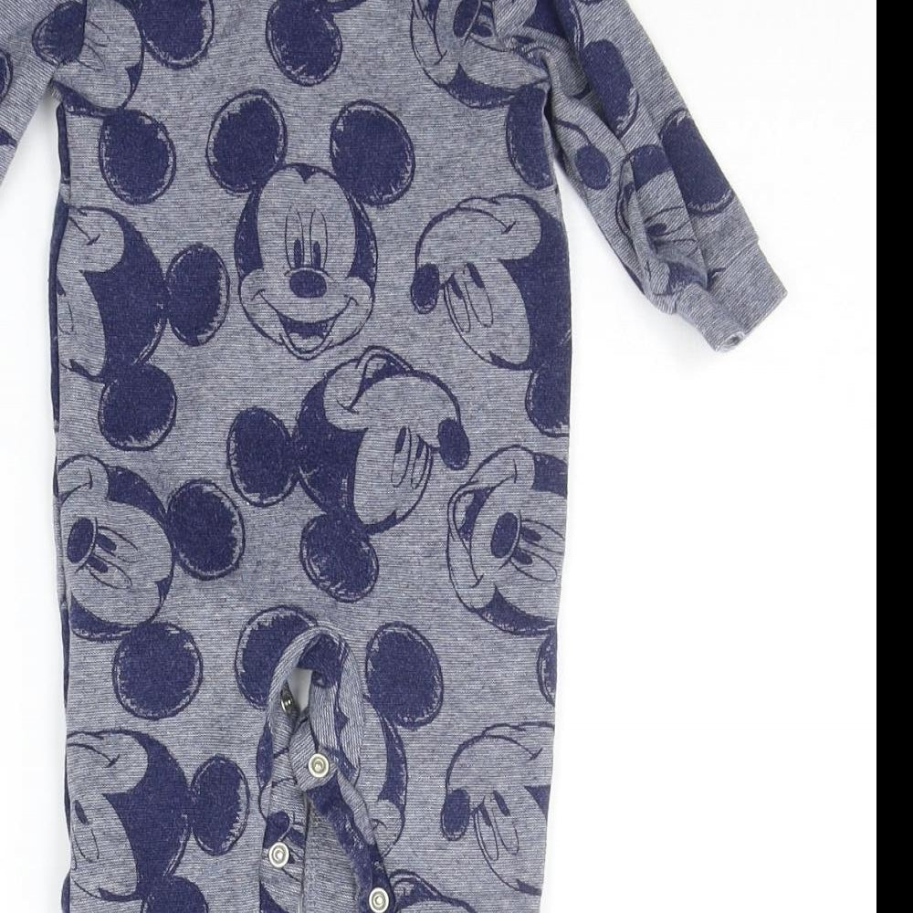 George Baby Grey Geometric Babygrow One-Piece Size 3-6 Months - DISNEY