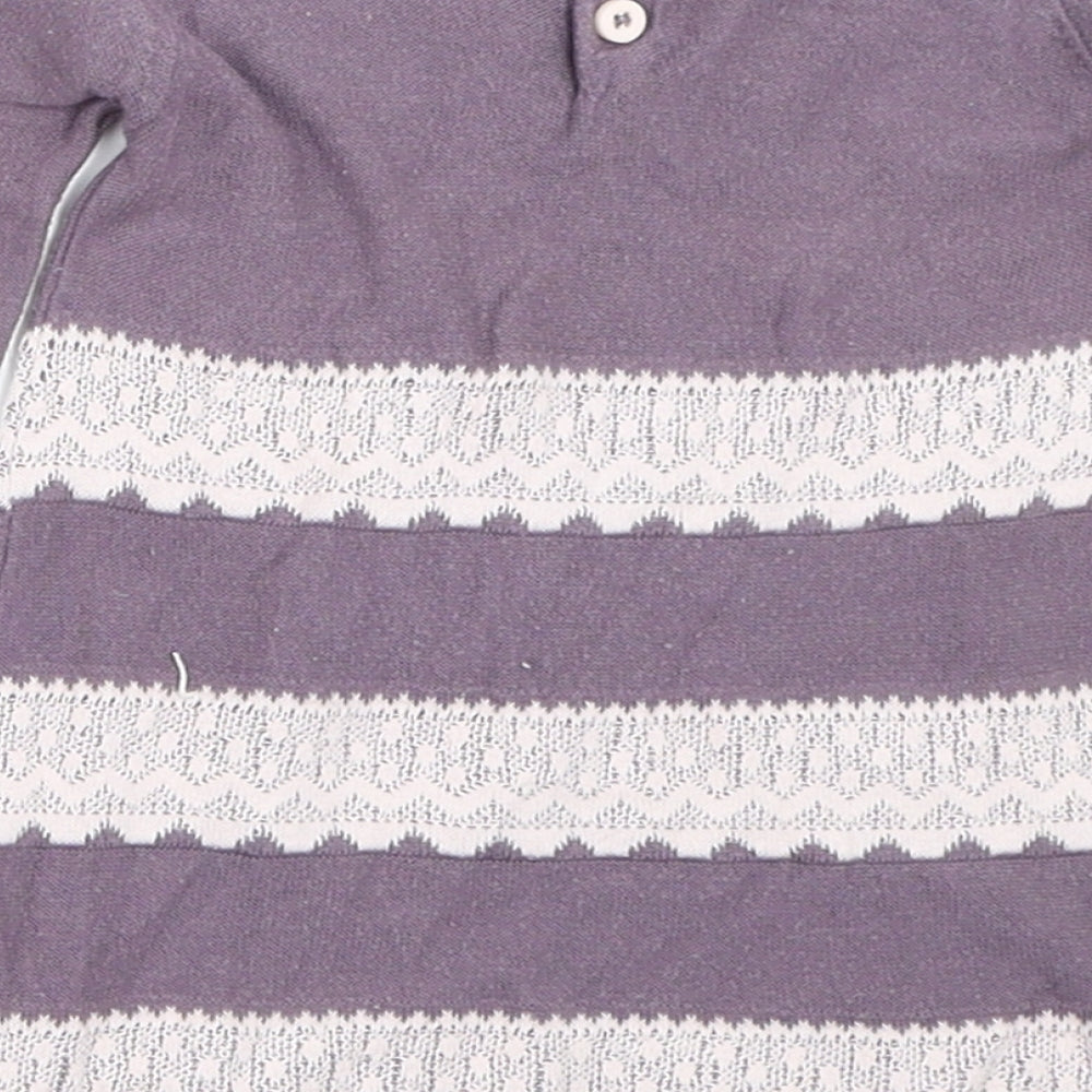 Marks and Spencer Girls Purple Jumper Dress Size 0-3 Months