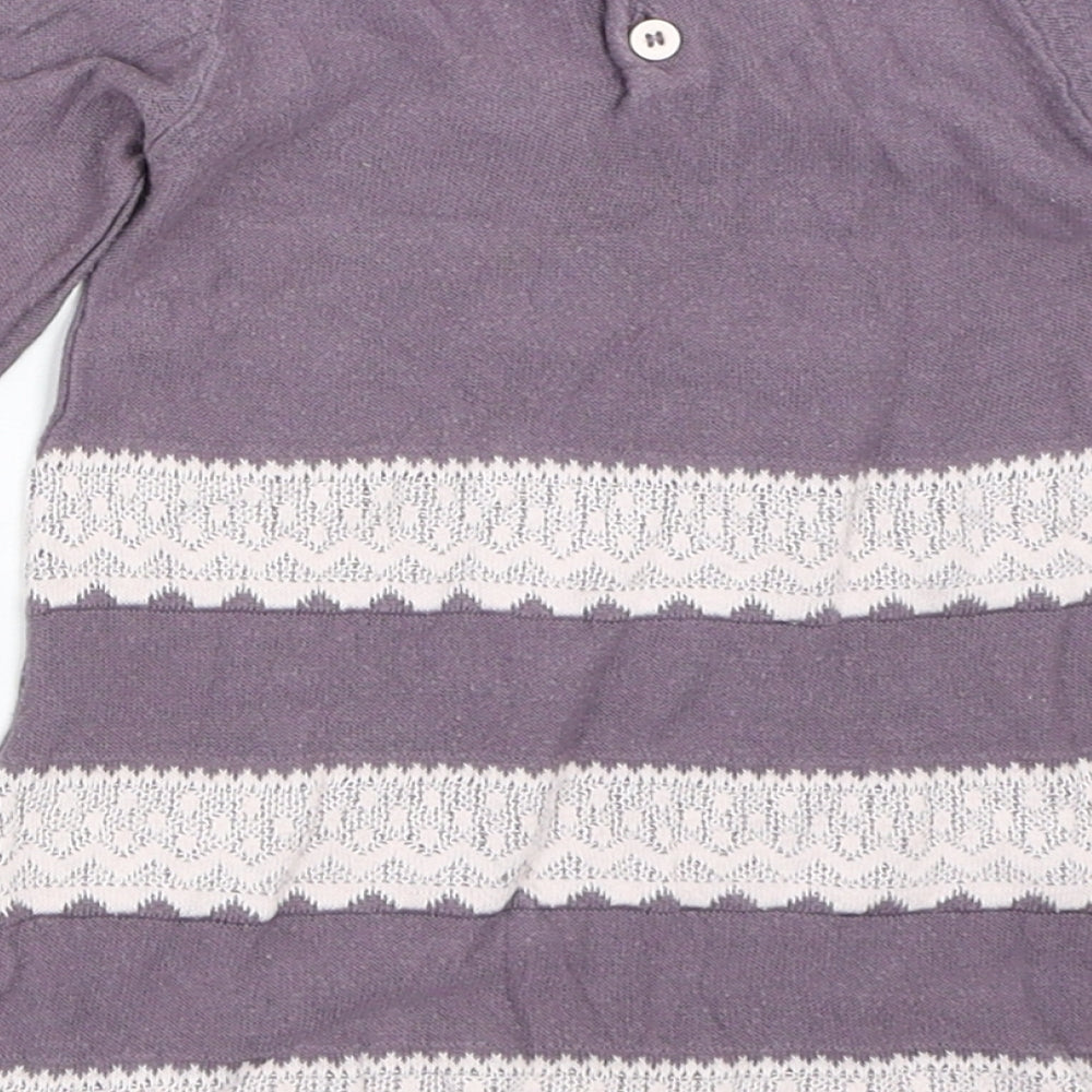Marks and Spencer Girls Purple Jumper Dress Size 3-6 Months