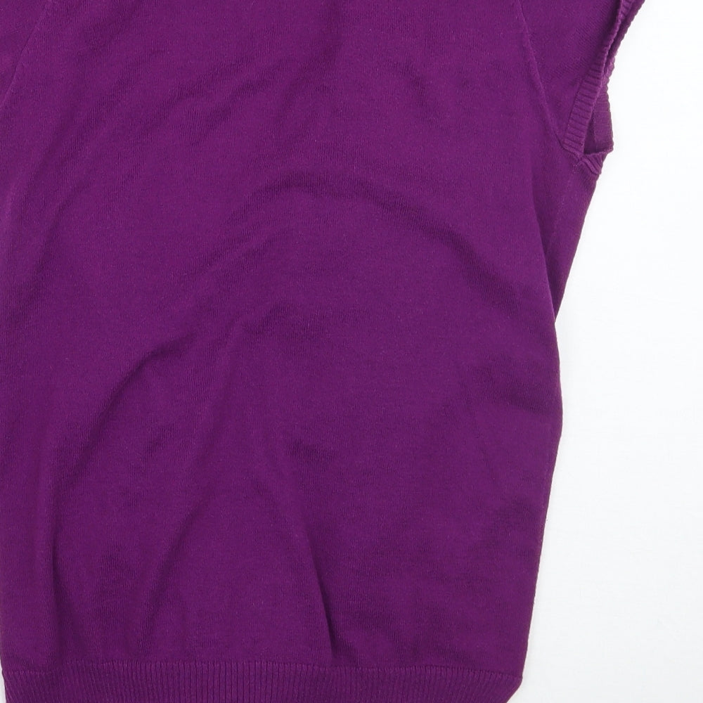 silent + noise Womens Purple Cardigan Jumper Size M