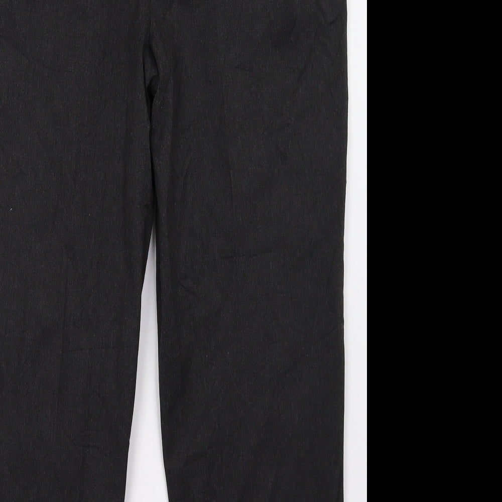 Preworn Womens Black Trousers Size 16 L29 in