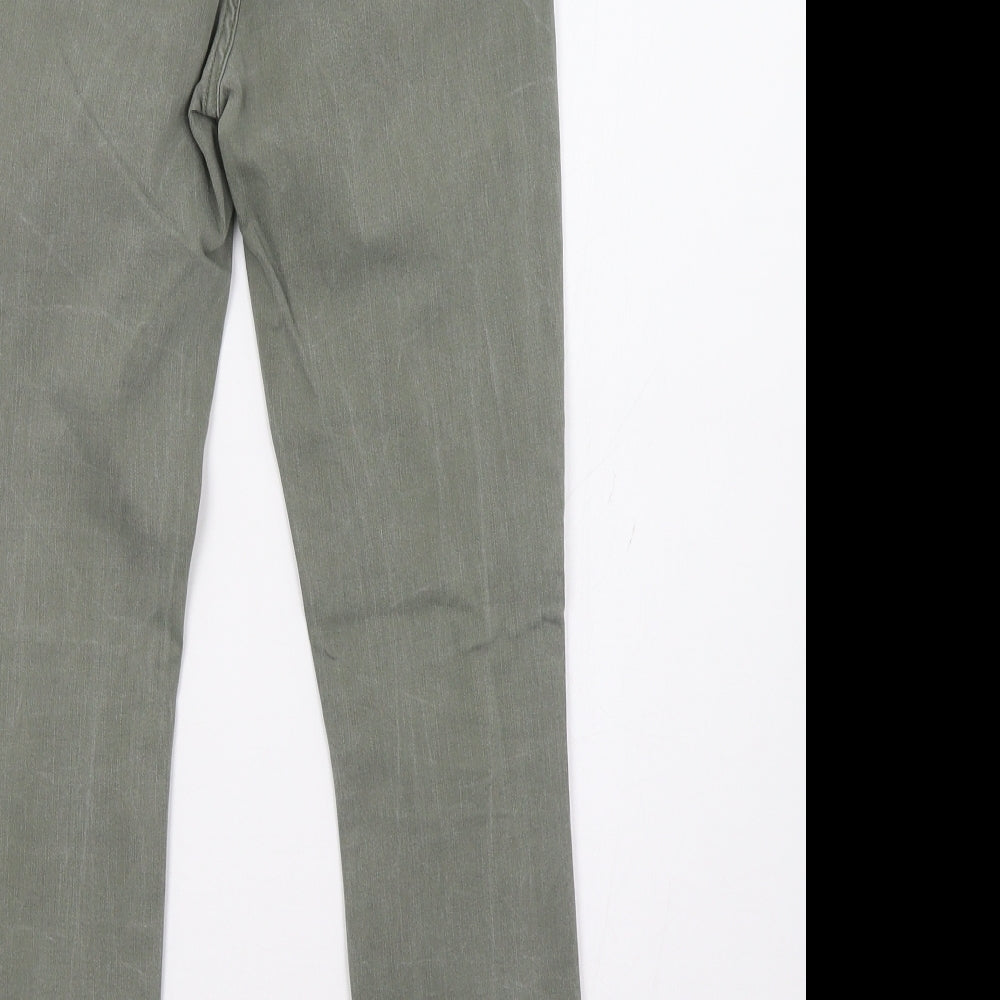 New Look Womens Green Denim Skinny Jeans Size 10 L27 in