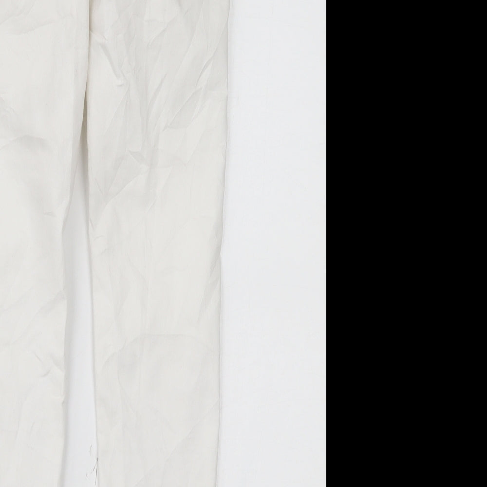 SINSAY Womens White Denim Cropped Jeans Size 8 L23 in