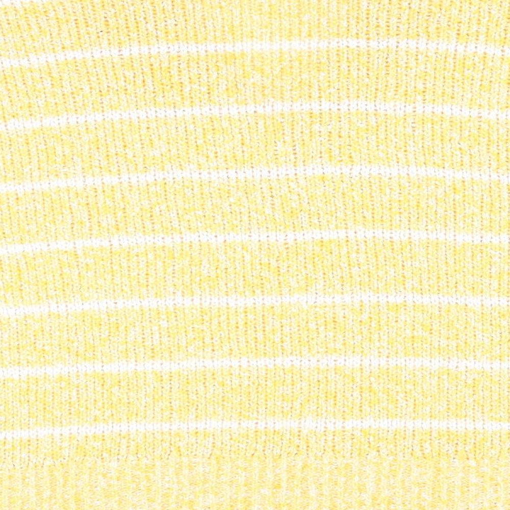 Marks and Spencer Womens Yellow Striped Pullover Jumper Size L