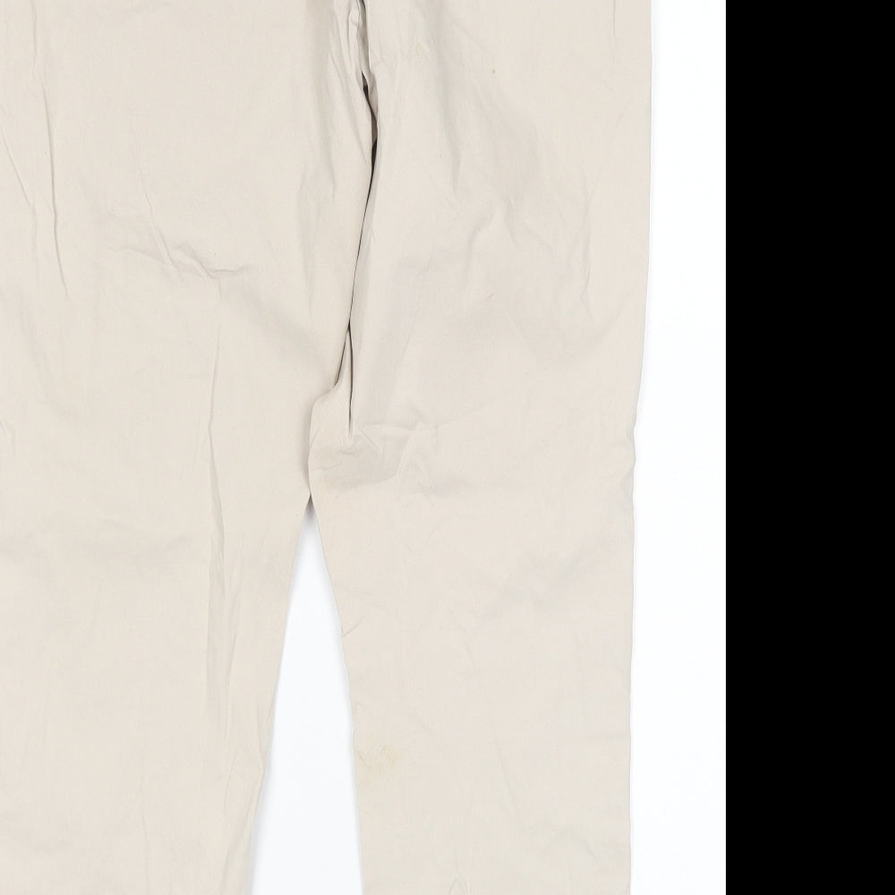 Street One Womens Beige Chino Trousers Size 14 L27 in