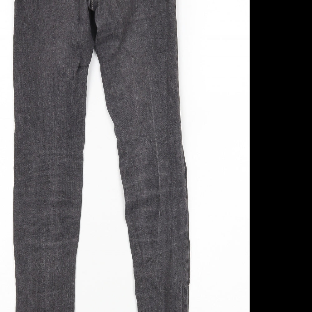 D-XEL Womens Grey Skinny Jeans Size 10 L30 in
