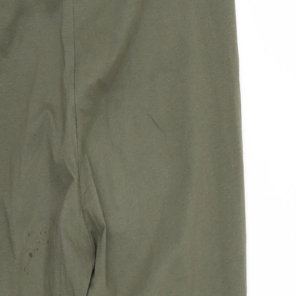 Primark Womens Green Cropped Leggings Size 12 L24 in