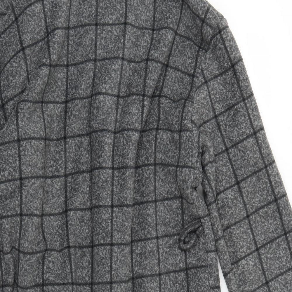 George Mens Grey Check Robe Size S