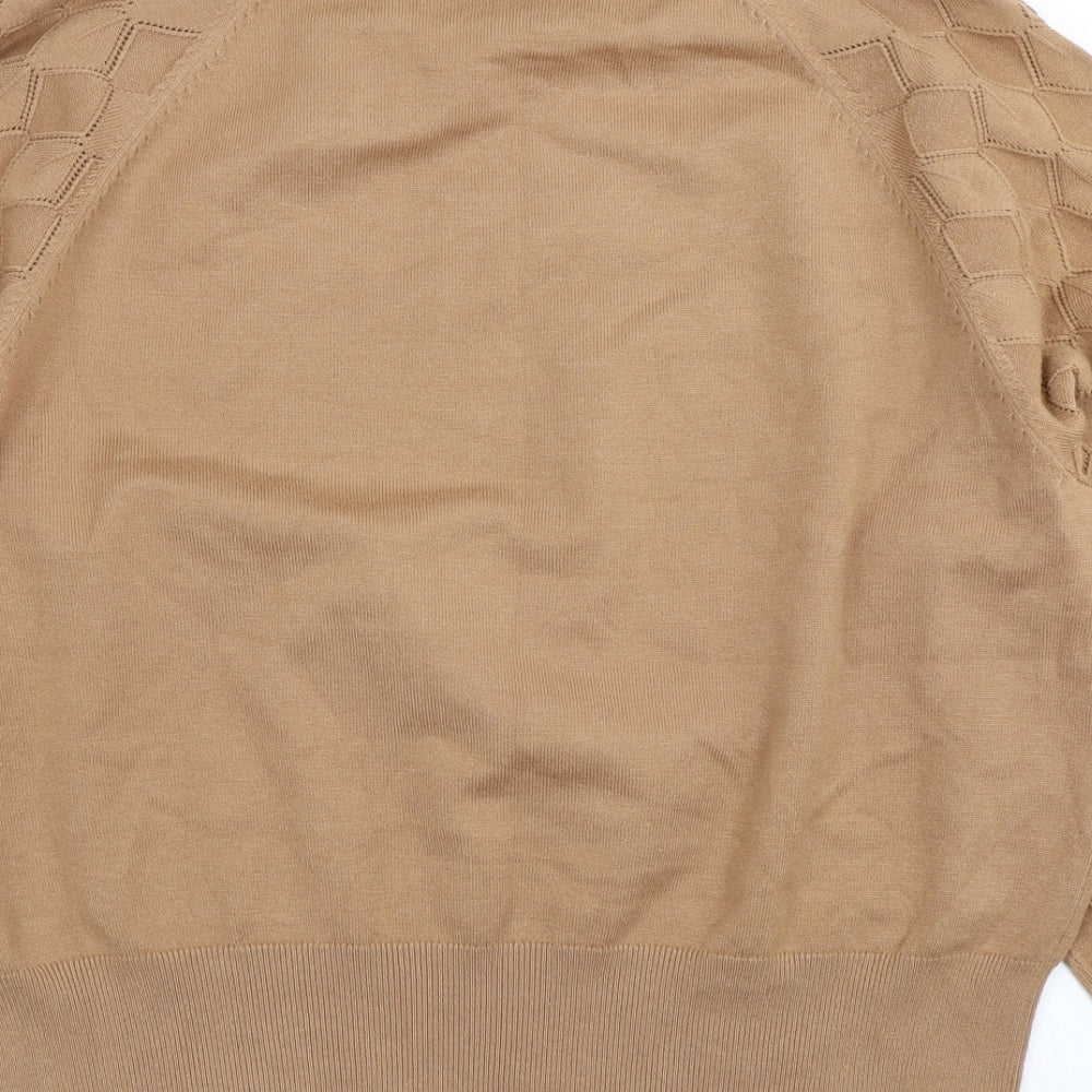 Peacocks Womens Brown Knit Pullover Jumper Size XL