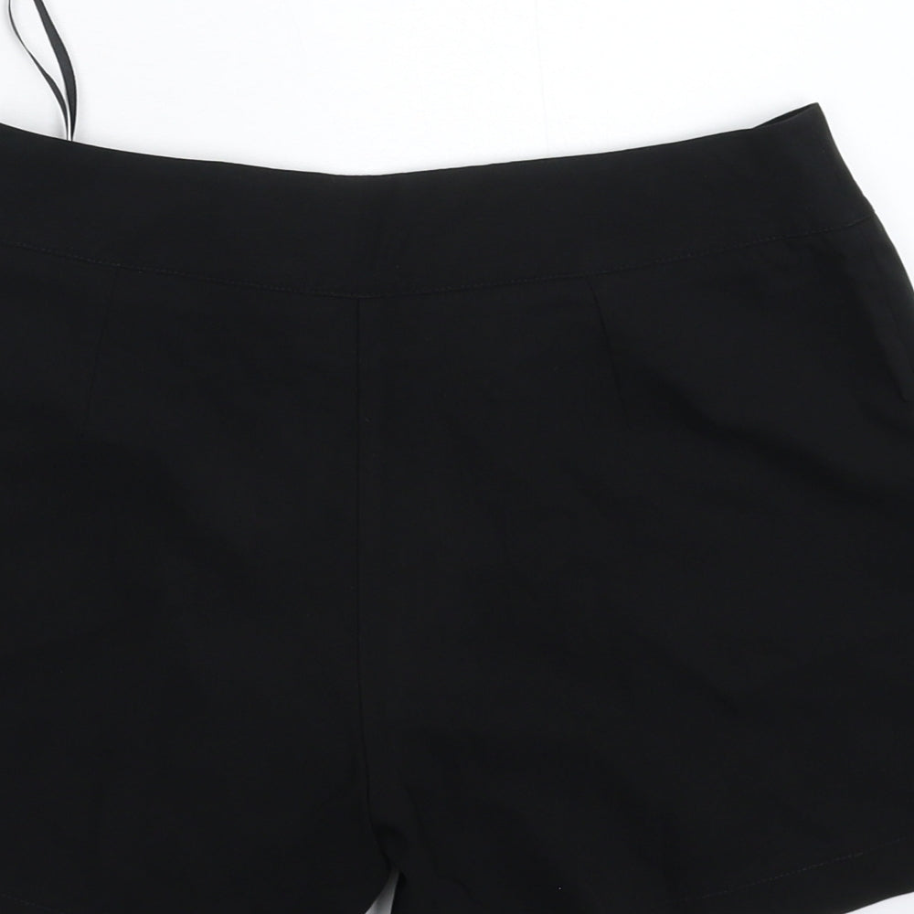 BHS Womens Black Hot Pants Shorts Size 8