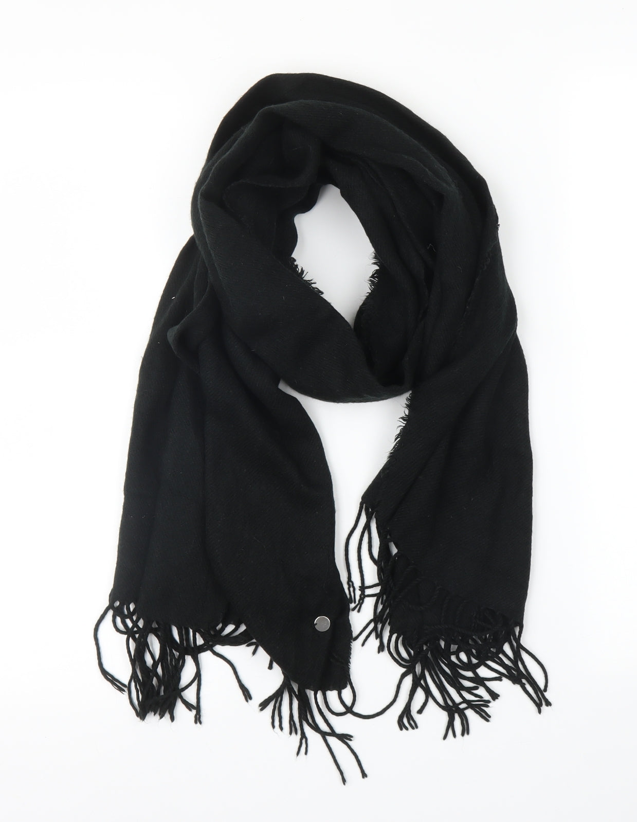 Preworn Unisex Black Scarf