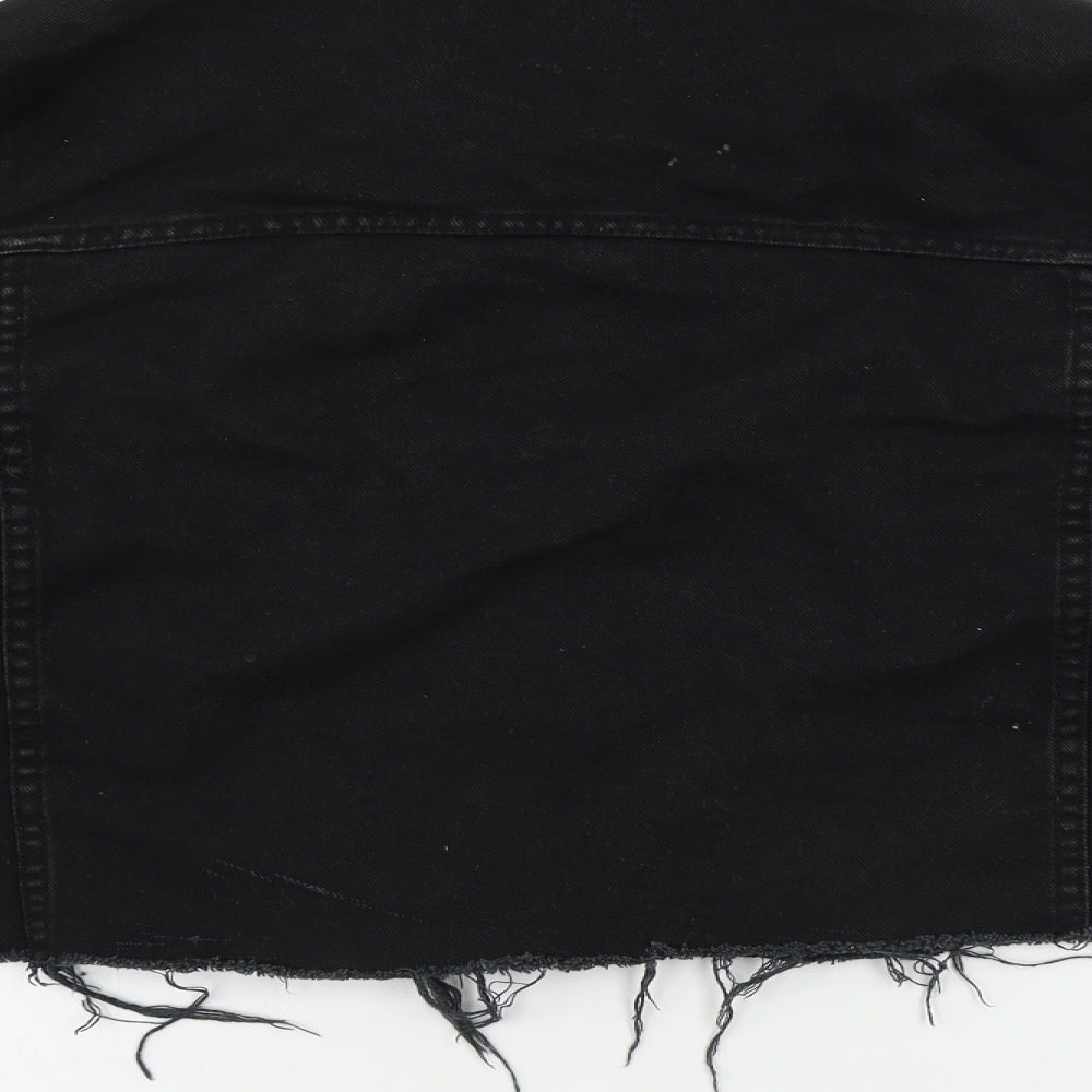 demim co Womens Black Jacket Coat Size 8