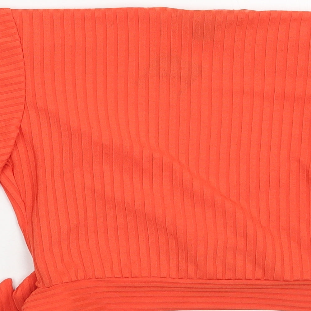 Newlook Womens Orange Basic Blouse Size 8