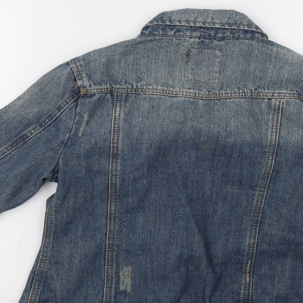 17&Co Womens Blue Denim Jacket Size S