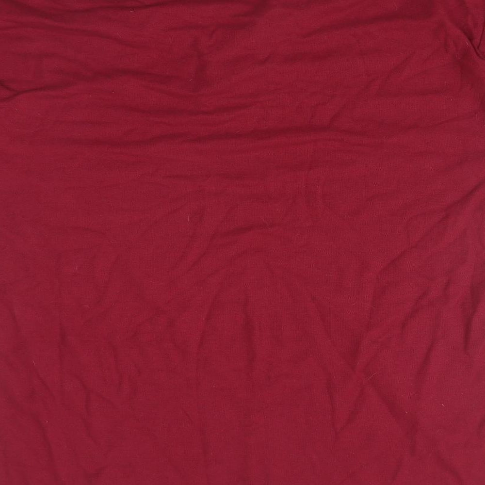 BETTER BASICS Mens Red Polo Size L