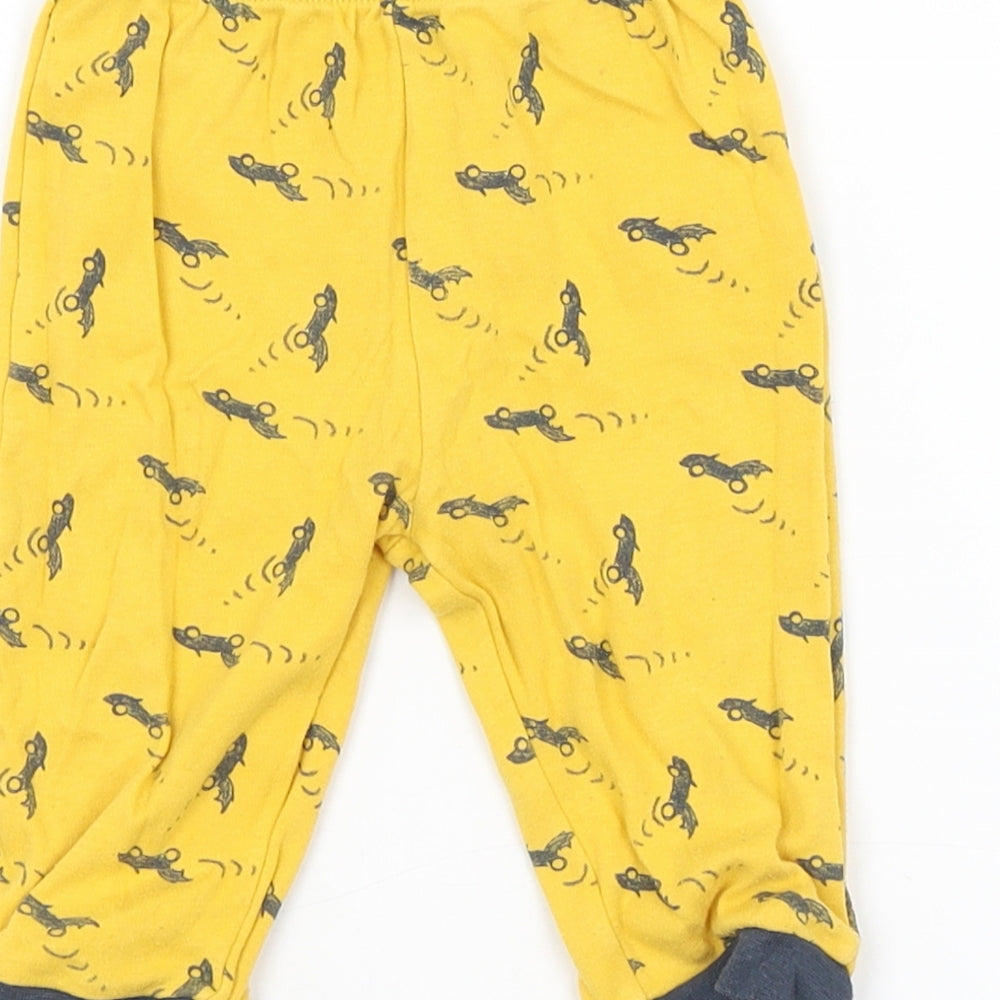 George Baby Yellow Solid Pyjama Pants Size 6-9 Months