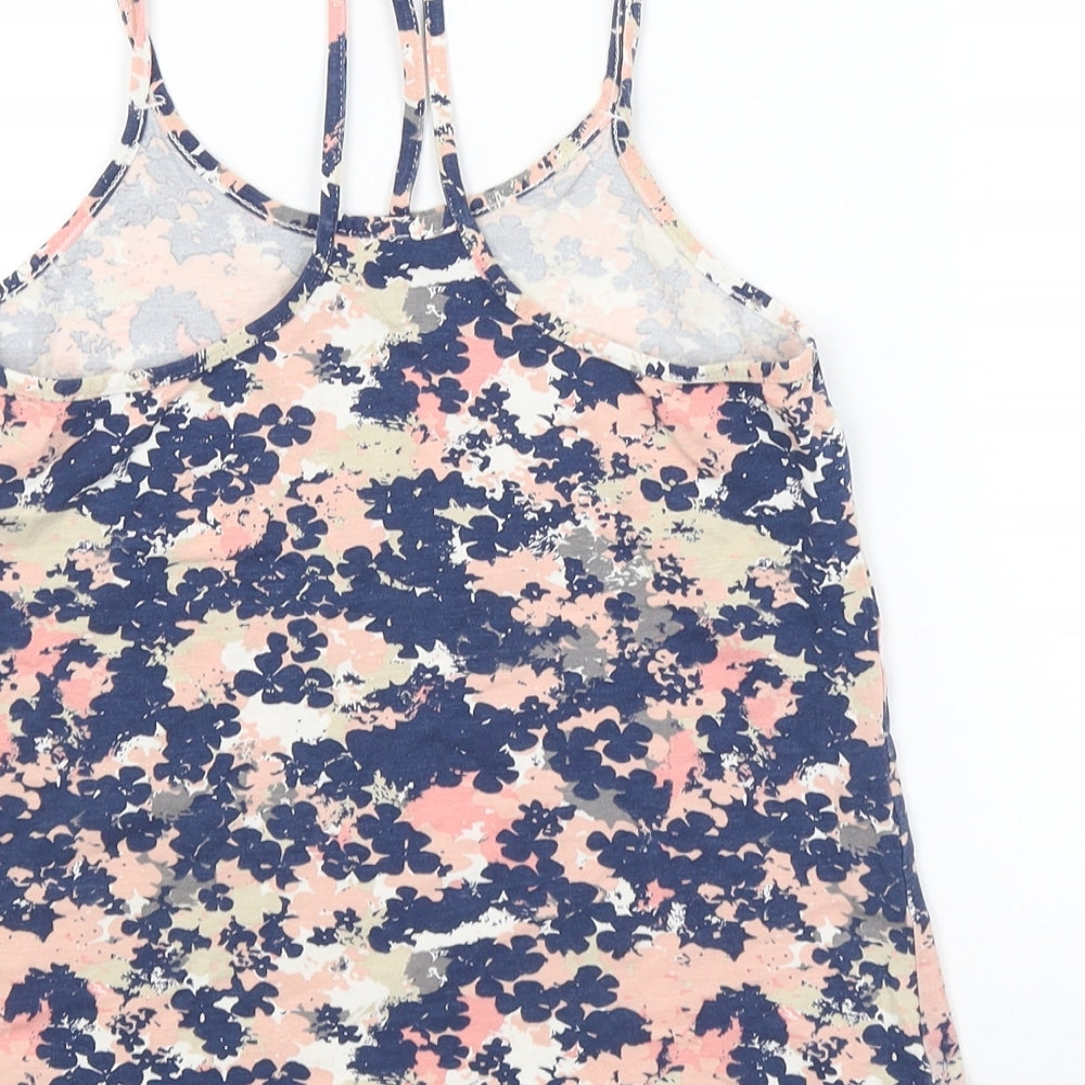 New Look Womens Multicoloured Floral Cropped Tank Size XS