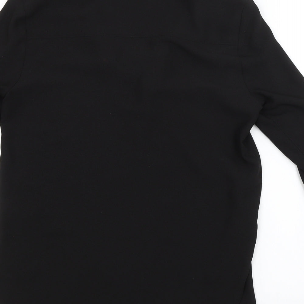 Miss Selfridge Womens Black Basic Blouse Size 6