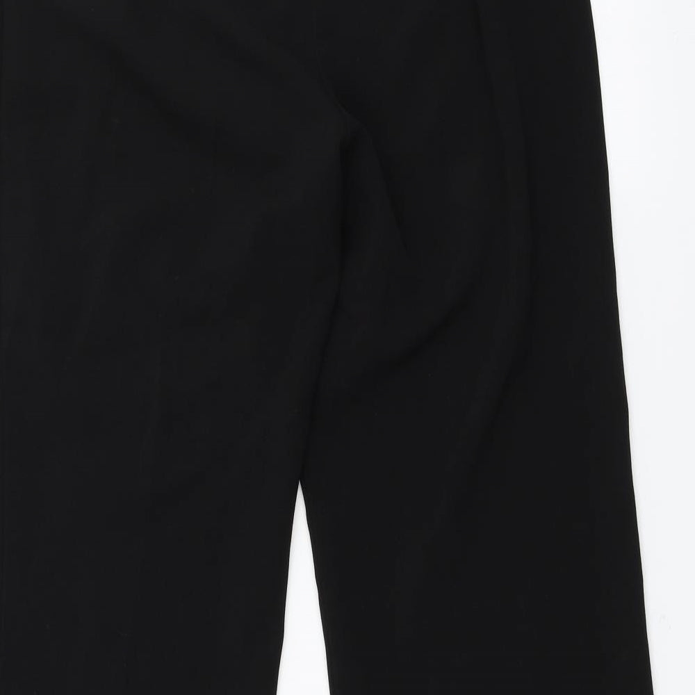 Mia Moda Womens Black Trousers Size 12 L29 in