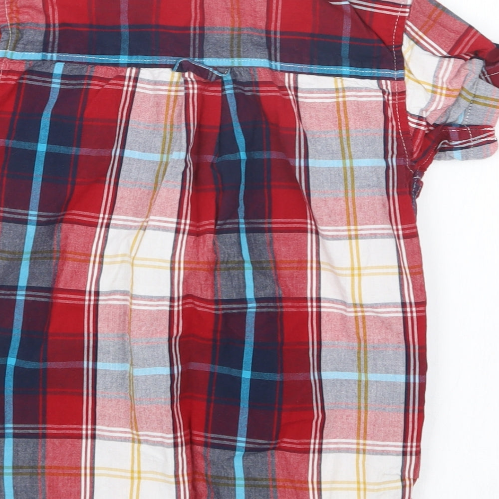 Rebel Boys Red Check Basic Button-Up Size 3-4 Years