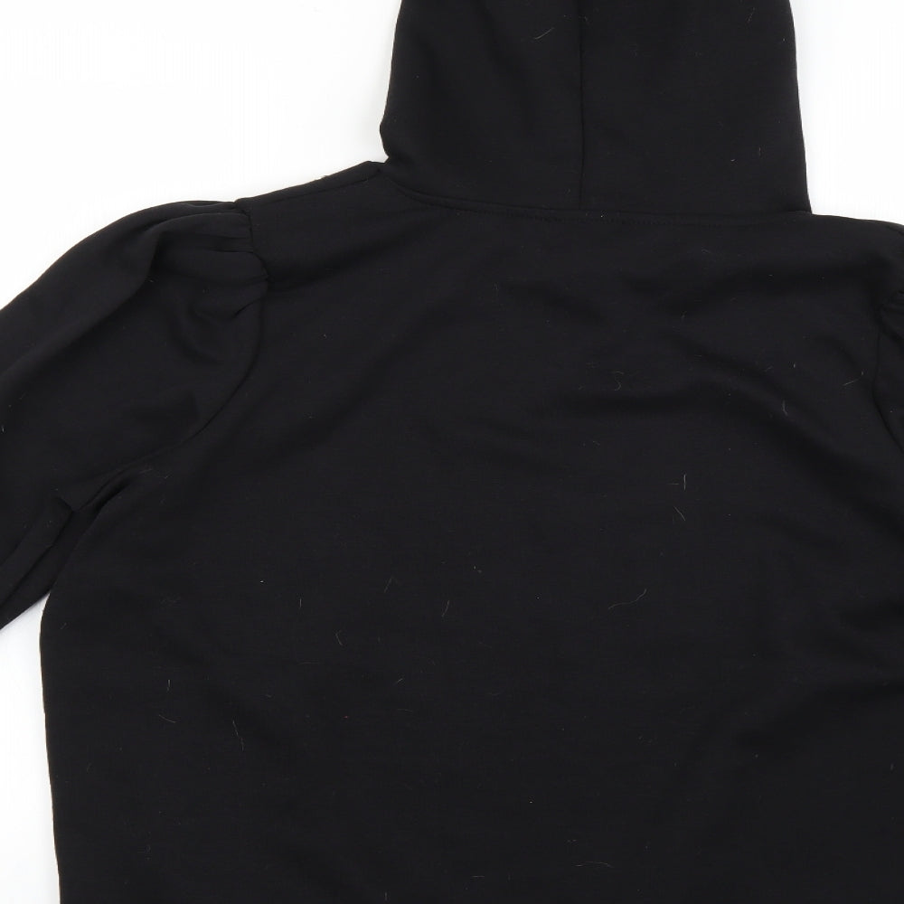 Matalan Womens Black Pullover Hoodie Size L
