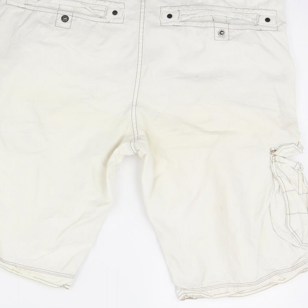 Smog Mens Ivory Chino Shorts Size XL