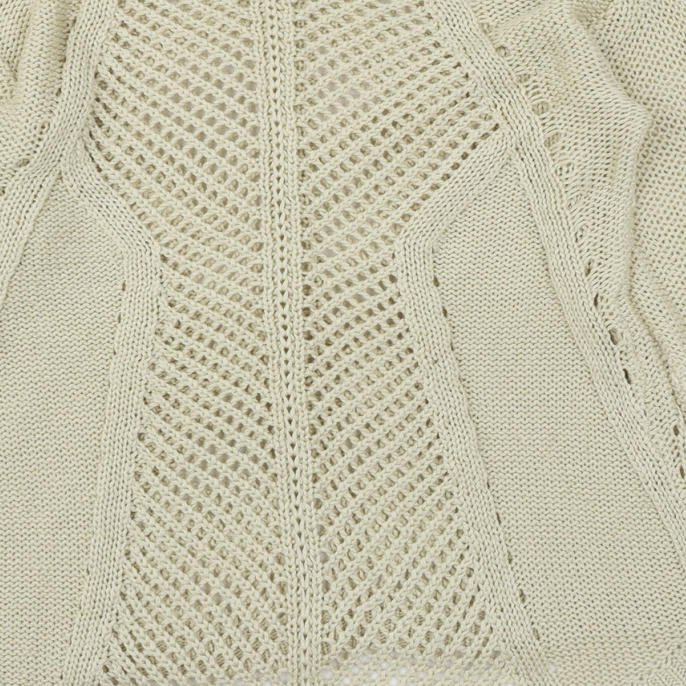 Papaya Womens Beige Knit Pullover Jumper Size 12