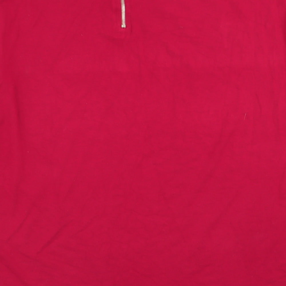 Select Womens Red Basic T-Shirt Size 10
